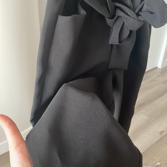 BLACK DRESS PANTS WITH TIE - Picture 6 of 6